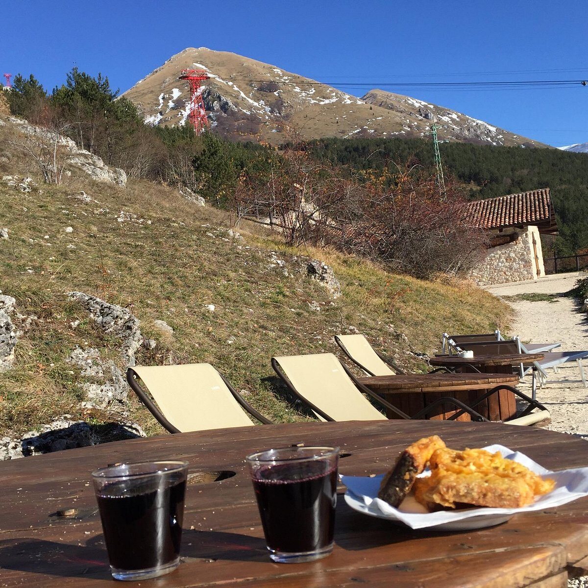 Panorama del Gran Sasso dal Rifugio Mandolò